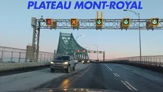 Experience a scenic city-to-suburb drive as I leave Plateau Mont-Royal and head toward the South
