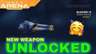 Everything you need to know about new weapon QUASHER 10 | Mech Arena
