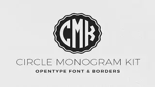 Circle Monogram Font Kit Font Free Download