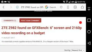 ZTE Z982 Found on GFXBench, 4K Video Recording on a Budget?! No Fucking Way...