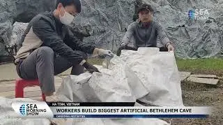 Workers In Vietnam Build Biggest Artificial Bethlehem Cave