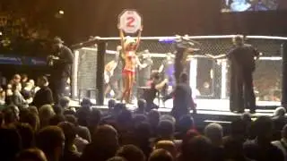 CARLY BAKER UFC EUROPEAN OCTAGON GIRL IN ACTION