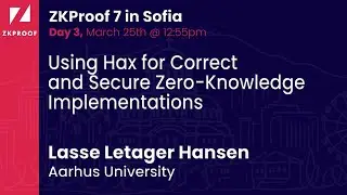 Using Hax for Correct and Secure Zero - Knowledge Implementations