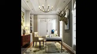 Deer head wall hanging sofa background wall pendan