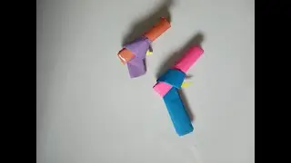 Paper Gun,Craft gun with paper,Craft gun easy,easy gun crafts,easy gun paper craft,DIY toy gun easy