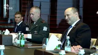Commander of the Fifth Fleet, Admiral Brad Cooper, meets Israeli Prime Minister Bennett in Bahrain