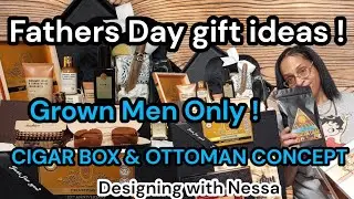 Fathers Day gift ideas for a Grownman ! Cigar box and ottoman concept