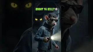 Haunted House Mein Bhoot? 👻 Nahi... Badi Billi Aa Gayi! 🙀🏃&zwj;♂️#HorrorFunny #RajaVsCat