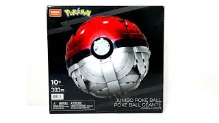 Let's Build Mega Construx Pokemon HBF53 Jumbo Poke Ball 2020 303pcs