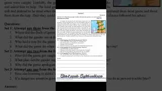 grade 8 Pacta English   Model paper part 1 #subscribe #bookbites