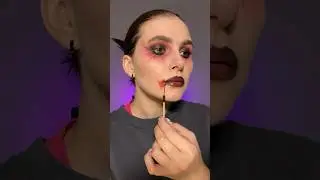 Макияж вампира 🧛&zwj;♀️ #косметика #макияж #визажистмосква #визажист #хэллоуин #макияжнахэллоуин
