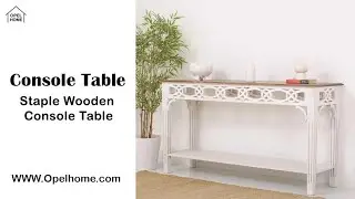 Staple Wooden Console Table UAE | Solid Mango Wood Premium Furniture | OpelHome Dubai