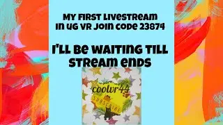 Coolvr44 is live! Join code 23874