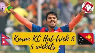 Karan KC HATTRICK!!! With 5 Wicket Haul