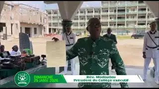 LE PDT DU COLLÈGE EXÉCUTIF PAPA MODOUDOU A ASSISTÉ AU CULTE DU 25 JANV 2026 À LA PAROISSE DE BONGOLO