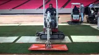 Natural Grass Installation at the Georgia Dome Feb. 2011