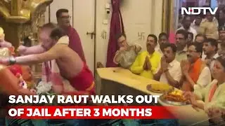 After Walking Out Of Jail, Sanjay Raut Visits Temples, Bal Thackeray Memorial