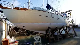 89] 45 Year Old BOAT Gets Bottom MAKEOVER (Pt. 2) | Antifoul | OLD BOAT REFIT