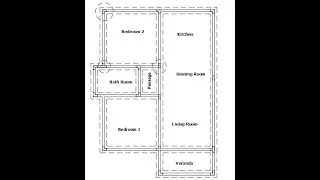 Как нарисовать простой план фундамента из простого плана стены в AutoCAD