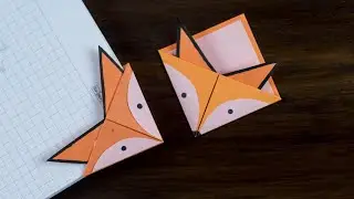 Origami Fox Bookmark | Origami paper craft | Bookmark Ideas | How to make bookmark | Origami craft