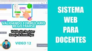 SISTEMA WEB PARA DOCENTES (Video 12): Codeigniter 4 /Bootstrap 4.6 /JQuery /PostGreSQL/Plantilla Web