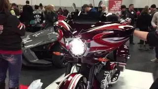 New 2015 Victory LED Headlight w/ Black Housing