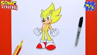 How to Draw Super Sonic | Easy Step-by-Step Drawing