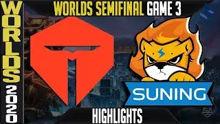 TES vs SN Highlights Game 3 | Worlds 2020 Semifinals  Day 14 -  TOP Esports vs Suning