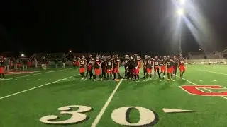 Natrona County players celebrate their 28-10 victory over Kelly Walsh in the quarterfinals Friday
