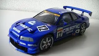 タミヤ　カルソニックスカイライン　GT-R　R-34　1／24を組んでみましたので紹介します。