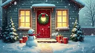 Cozy Winter Evening ❄️ Soothing Jazz ❄️ Snow Falling 4