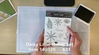 Diagonal Daisy Card