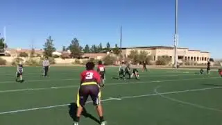 flag football Zack pirates sack