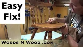 Fixing a Broken Spindle in the back of a Chair (WnW #7)