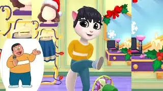 gian goda (takeshi) cosplay by angela || doraemon || makeover