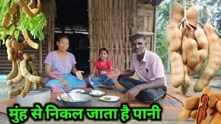 Wild Organic Taro Leaf Cooked With Tamarind | village life pahadi