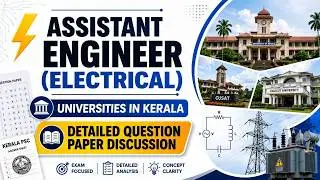 Assistant Engineer (Electrical) in Universities Detailed Question Paper Analysis |Electrical EduZone