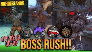 BL1 BOSS RUSH! w/ Hellfire, St4rkiller, and Spowerade | Borderlands 1 [LIVE]