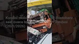 Cuaca Ekstrim, Begini Kondisi Truk diatas Kapal Feri