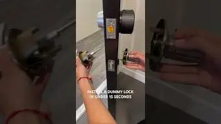 Install a dummy lock in under 15 seconds #doors #lock #shorts #smartlock