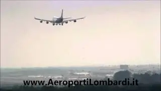 Nca 747-400F landing in Milan Malpensa RWY 17R