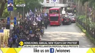 Thousands take to Hong Kong streets for pro-democracy rally