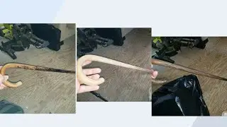stripping and staining an old cane.
