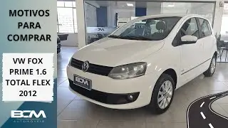 VW FOX PRIME 1.6 FLEX ANO 2012 UM POPULAR COM MUITO ESPA&Ccedil;O E CONFORTO SEM DAR MANUTEN&Ccedil;&Atilde;O