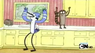 Regular Show Free Cake Clip