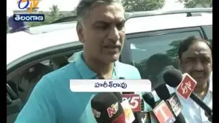 Untimely Rains in Telangana | Minister Harish Rao Visit Damage Crops in Siddipet