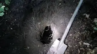 Altbergbau: verschütteter Schacht am Hengstberg Grafit-Bergbau - Befahrung!