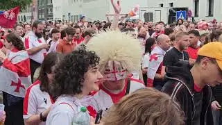 Грузинские болельщики, Чемпионат Европы по Футболу 2024, Georgische Fans 2024, EM 2024, EURO2024,
