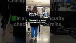 Traveling from Chicago O&rsquo;Hare International Airport today ✈️ In and out of security in just 15 mins