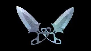 Shadow Daggers Blue Steel Minimal Wear Skin Showcase | Counter Strike Global Offensive